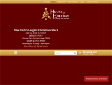 Tablet Screenshot of houseofholiday.com